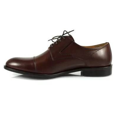Orzech Derby Skórzane Eleganckie PW213 Orzech Derby Skórzane Eleganckie PW213