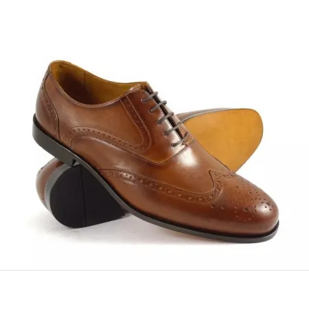 Buty męskie Pilpol Prato PW111 B158 Brązowe