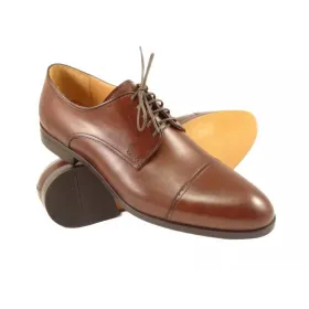 Buty Męskie Pilpol Prato PW112 B203 Brązowe Derby na Skórzanej Podeszwie Buty męskie Pilpol Prato PW112 B203 Brązowe