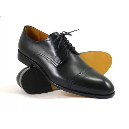 Buty męskie Pilpol Prato PW112 C1 Czarne Derby na