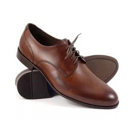 Buty męskie Pilpol Prato PW137 B203 Brązowe Derby