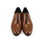 buty męskie Pilpol Prato PW035 M251 Brązowe Oxfordy obuwie