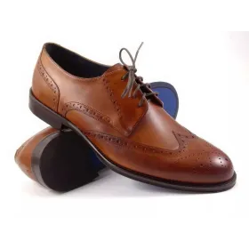 Buty Męskie Pilpol Prato PW144 B158 Brązowe Brogsy-Derby Buty męskie Pilpol Prato PW144 B158 Brązowe