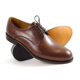 buty męskie Pilpol Prato PW110 B203 Brązowe Półbuty na