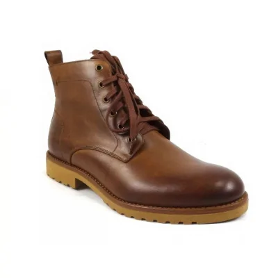 Trzewiki zimowe orzechowe – męskie buty zimowe casual