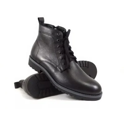 trzewiki zimowe czarne casual