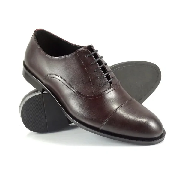 Oxford Burgund Skórzane Eleganckie Pilpol Prato PW211