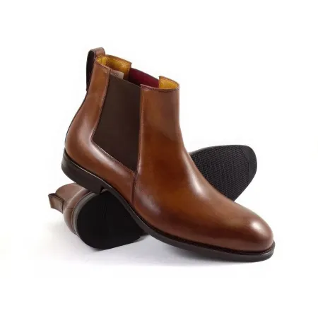 Buty męskie Pilpol Prato PW6020 B203 Brązowe