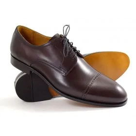 buty męskie Pilpol Prato PW112 K189 Burgundowe Derby na
