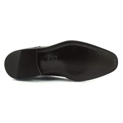 Double monk strap Pilpol – monki cap toe premium czarne