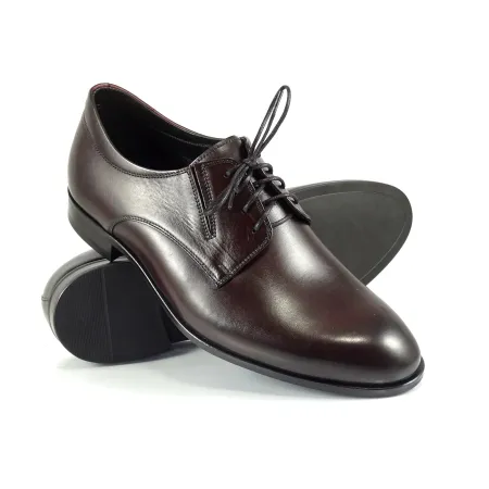 Buty męskie Pilpol Prato PW165 K189 Burgundowe