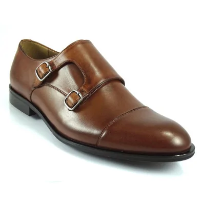 Monki Koniak Skórzane Eleganckie PW220 Monki Koniak Skórzane Eleganckie PW220