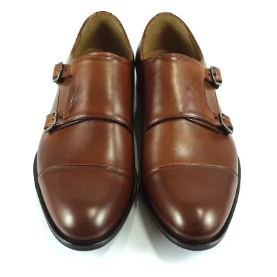 Monki Koniak Skórzane Eleganckie PW220 Monki Koniak Skórzane Eleganckie PW220