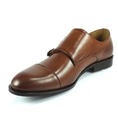 Monki Koniak Skórzane Eleganckie PW220 Monki Koniak Skórzane Eleganckie PW220