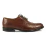 Buty męskie Pilpol Prato PW217 B158 Brązowe Brogsy-Derby