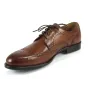 Buty męskie Pilpol Prato PW217 B158 Brązowe Brogsy-Derby