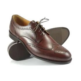 Buty Męskie Pilpol Prato PW217 B203 Brązowe Brogsy-Derby Buty męskie Pilpol Prato PW217 B203 Brązowe