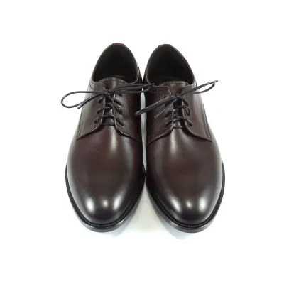 Derby Burgundowe Skórzane Eleganckie Pilpol Prato PW231