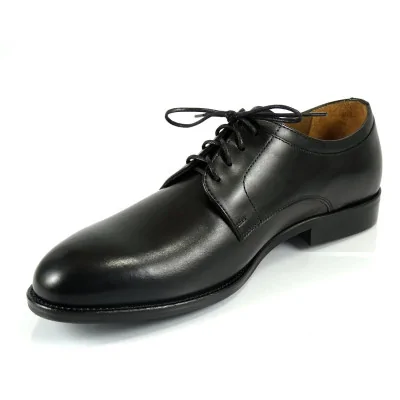 Derby Czarne Skórzane Eleganckie PW231 Derby Czarne Skórzane Eleganckie PW231