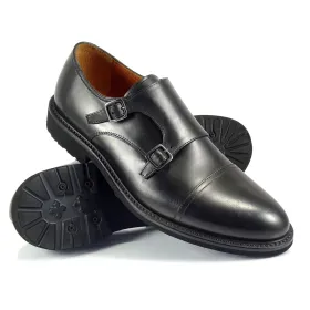 Buty Męskie Pilpol Prato PW237 C1 Czarne Monki na Lekkim Spodzie Buty męskie Pilpol Prato PW237 C1 Czarne Monki