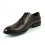 Buty męskie Pilpol Prato PW241 K189 Burgundowe Oxfordy