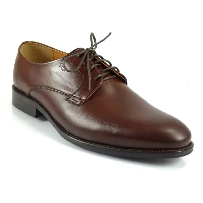 Derby orzechowe Pilpol Prato – eleganckie derby męskie premium