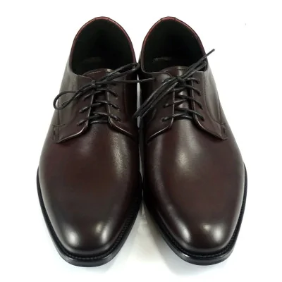 Derby burgundowe Pilpol Prato – eleganckie buty wizytowe premium