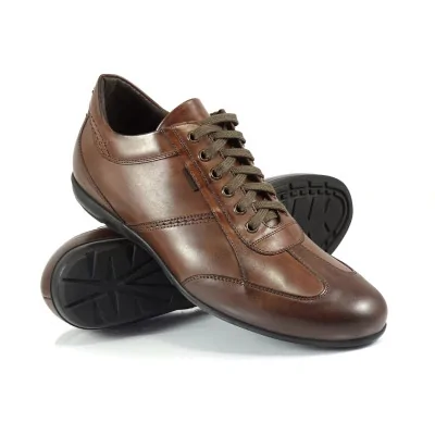 Orzechowe buty casual Pilpol 1411 wingtip sportowe