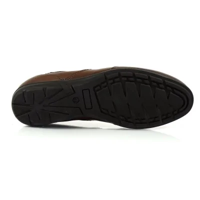 Buty casual Pilpol 1411 – sportowe wingtip orzech