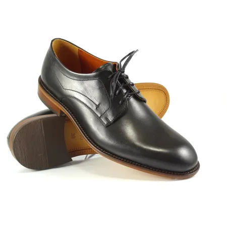 Buty męskie Pilpol Prato PW198 C1 Czarne Derby