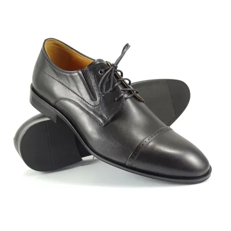 Buty męskie Pilpol Prato PW209 C1 Czarne Derby