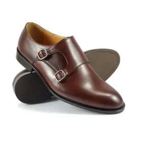 Buty męskie Pilpol Prato PW212 B203 Brązowe Monki