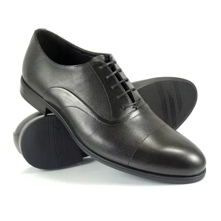 Buty męskie Pilpol Prato PW224 C274 Czarne Oxfordy