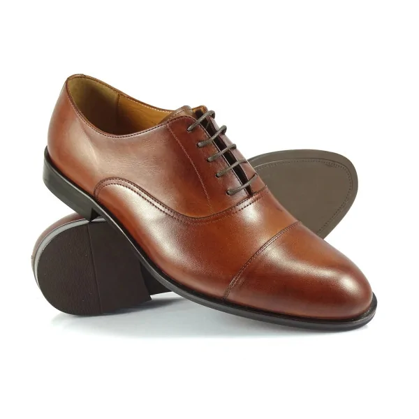 Oxford Koniak Skórzane Eleganckie Pilpol Prato PW211