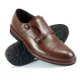 Buty męskie Pilpol Prato PW237 B203 Brązowe Monki na Lekkim Spodzie