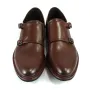 Buty męskie Pilpol Prato PW237 B203 Brązowe Monki na Lekkim Spodzie