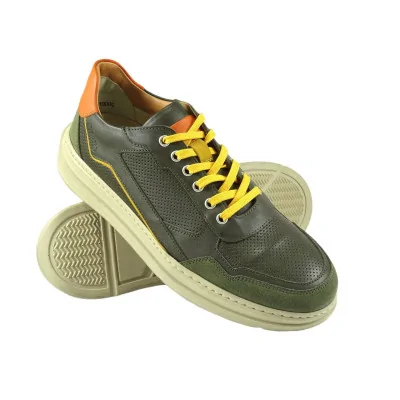 Brązowe Sneakersy Skórzane Casual – Pilpol Prato PC217