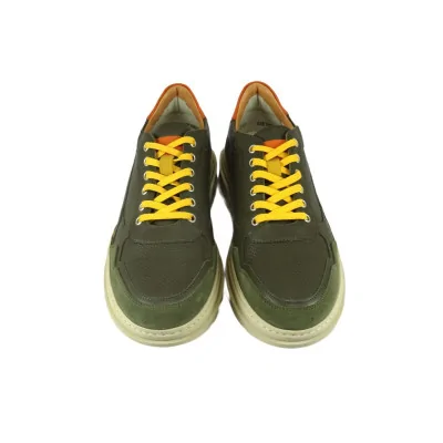 Brązowe Sneakersy Skórzane Casual – Pilpol Prato PC217