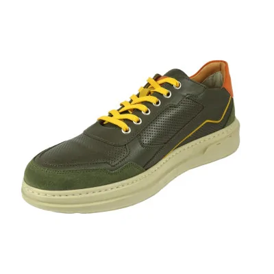 Brązowe Sneakersy Skórzane Casual – Pilpol Prato PC217