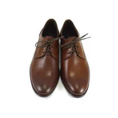 Derby męskie ciemny koniak Pilpol 1609 – buty wizytowe skórzane