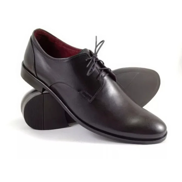 Derby męskie czarne Premium Pilpol 1609