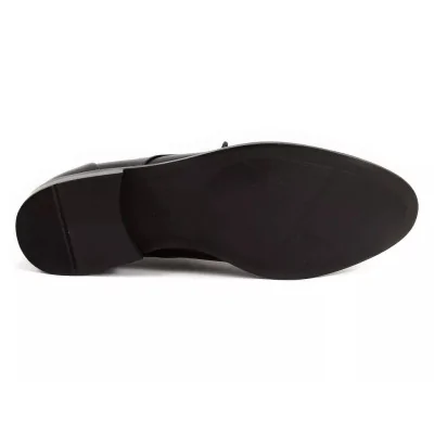 Derby męskie czarne Pilpol 1609 – eleganckie buty wizytowe skórzane