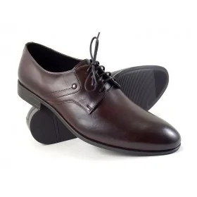 buty męskie Pilpol 1735 K218 Burgundowe Derby