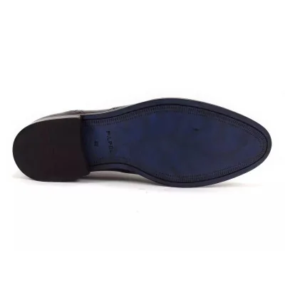 Brogsy derby męskie czarne Pilpol 1639 – buty wizytowe skórzane