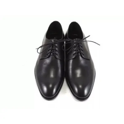 Derby męskie czarne skórzane Pilpol 1480 – buty wizytowe lico