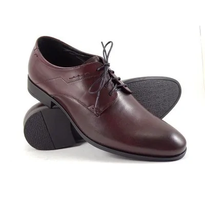 Buty męskie Pilpol 0031 K193 Burgundowe Derby