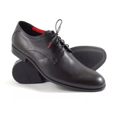 Derby męskie czarne Pilpol PC010 eleganckie buty wizytowe