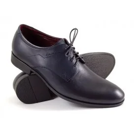 buty męskie Pilpol 0031 K227 Granatowe Derby