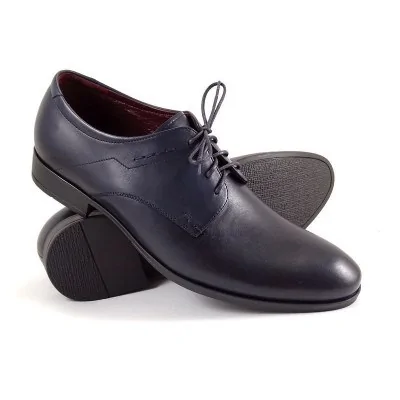 Buty męskie Pilpol 0031 K227 Granatowe Derby