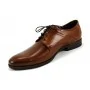 Buty męskie Pilpol 0031 B158 Brązowe Derby